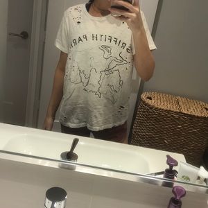 L.A. HEARTS Griffith Park distressed shirt